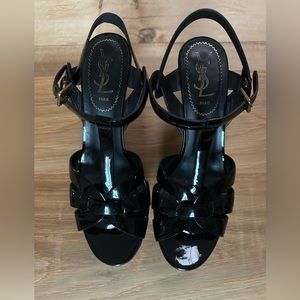 COPY - TRIBUTE PLATFORM SANDALS IN PATENT LEATHER